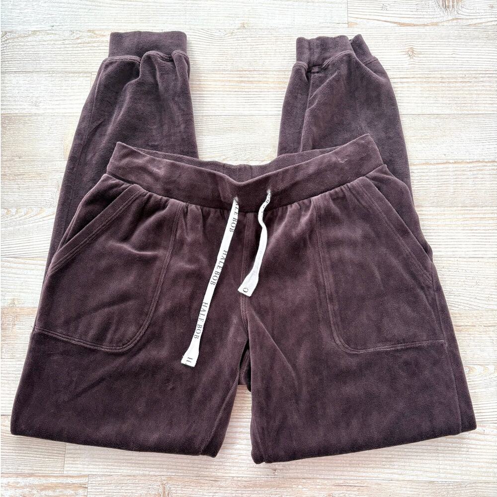 Hale Bob‎ Low Rise Y2K Velour Joggers | Brown Size Medium
